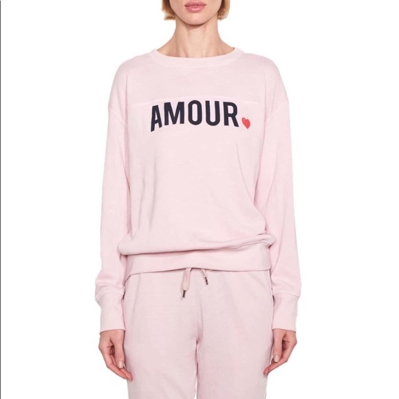 Sundry Amour Cozy Light Pink Sweatshirt size 3 Large - Picture 3 of 8